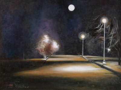 Midnight Snowfall by Juan Perez