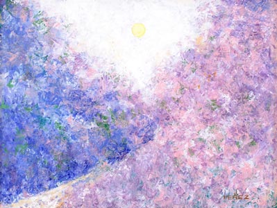 Path in Blossoms by Juan Perez